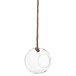 Terrarium boule avec corde en verre transparent D22cm Terrarium boule avec corde en verre transparent D22cm