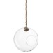Terrarium boule avec corde en verre transparent D22cm Terrarium boule avec corde en verre transparent D22cm