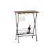TABLE BOUTEILLE / VERRES METAL / BOIS NOIR TABLE BOUTEILLE / VERRES METAL / BOIS NOIR