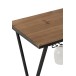 TABLE BOUTEILLE / VERRES METAL / BOIS NOIR TABLE BOUTEILLE / VERRES METAL / BOIS NOIR