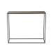 Consola rectangular de metal negro 110x35x90cm Consola rectangular de metal negro 110x35x90cm