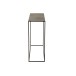 Consola rectangular de metal negro 110x35x90cm Consola rectangular de metal negro 110x35x90cm
