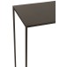 Consola rectangular de metal negro 110x35x90cm Consola rectangular de metal negro 110x35x90cm