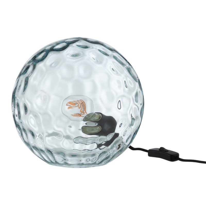 Lampe boule en vere bleu clair 42x45x45cm