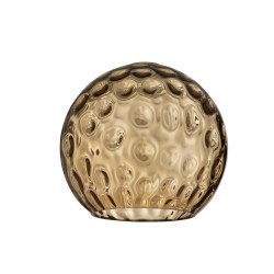 Abat jour in vetro marrone chiaro 22x25x25cm