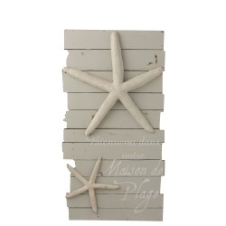 Marco decorativo tema mar en madera gris 7x53x99 cm