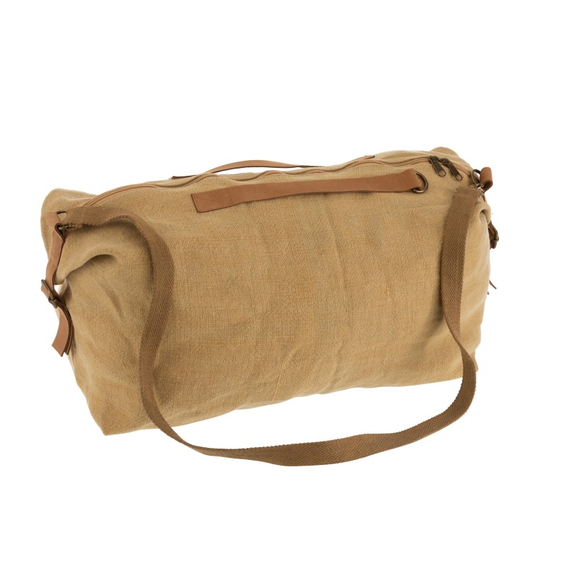 Sac de plage en textile marron 50x25x32 cm