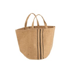 SAC PLAGE JUTE RAY NOIR