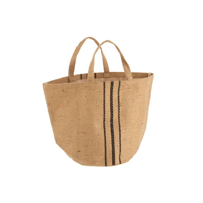 SAC PLAGE JUTE RAY NOIR