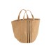 Sac de plage en textile naturel 40x28.5x52 cm Sac de plage en textile naturel 40x28.5x52 cm