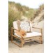 Chapeau de plage femme décoration perle 35x13 cm