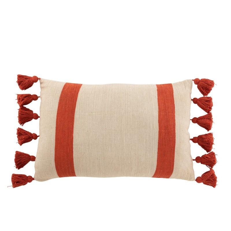 Coussin rectangulaire en Textile orange 60x40x10cm Coussin rectangulaire en Textile orange 60x40x10cm