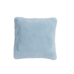 Coussin carré en polyester bleu clair 44x41cm