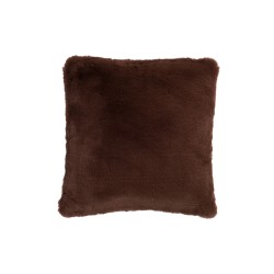 Cuscino quadrato in poliestere marrone 44x41 cm