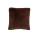 Cuscino quadrato in poliestere marrone 44x41 cm Cuscino quadrato in poliestere marrone 44x41 cm
