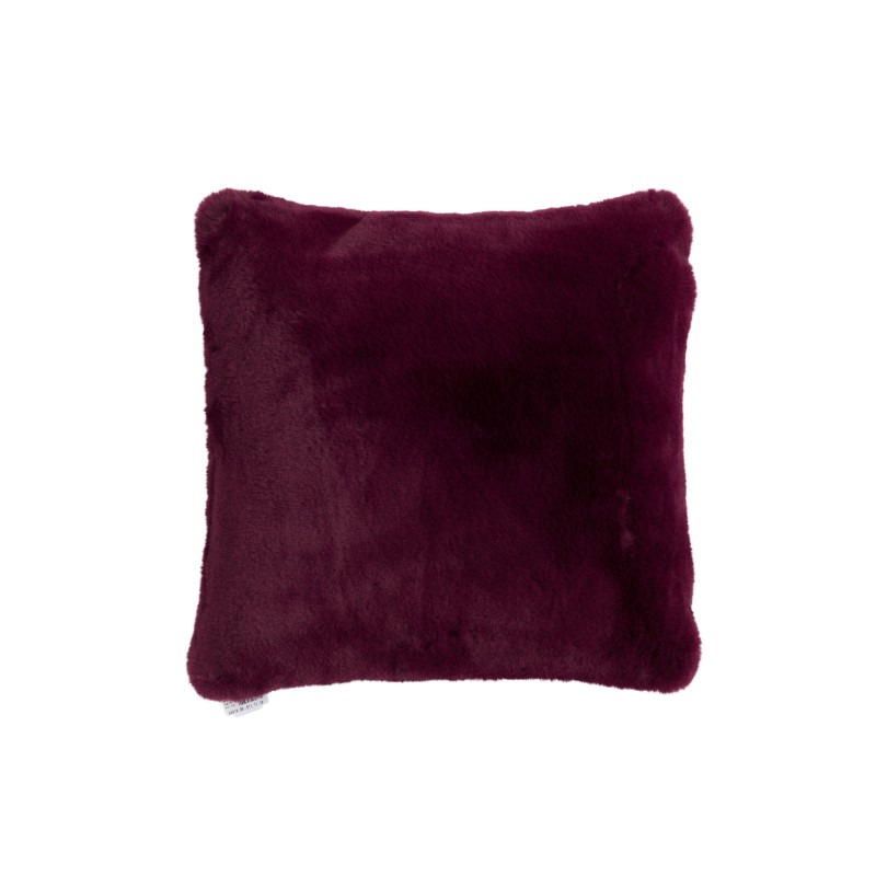 Cojín cuadrado de poliéster morado de 44x41cm