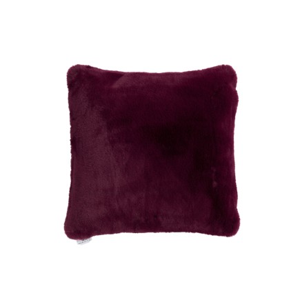 Cojín cuadrado de poliéster morado de 44x41cm