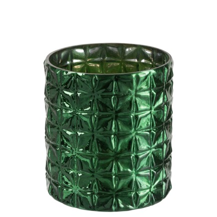 PHOTOPHORE MOTIFS VERRE VERT LARGE