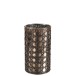 Photophore en verre marron 14x14x25 cm Photophore en verre marron 14x14x25 cm