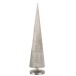 Sapin de Noël conique en aluminium argent 16x16x57cm Sapin de Noël conique en aluminium argent 16x16x57cm