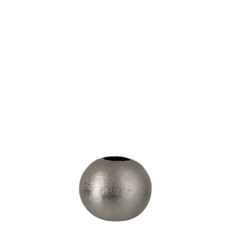 VASE BOULE MOTIFS ALUMINIUM MAT ARGENT VASE BOULE MOTIFS ALUMINIUM MAT ARGENT