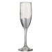 Vaso de champán de vidrio transparente 6.7x6.7x22 cm