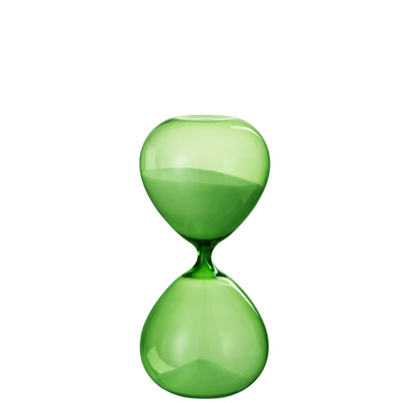 Sablier Verre Vert Clair 30 cm