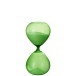 Sablier en verre vert 14x14x30 cm Sablier en verre vert 14x14x30 cm