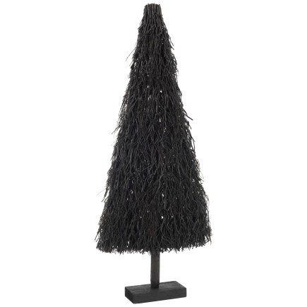 Sapin de Noël décoratif plat en branches noires