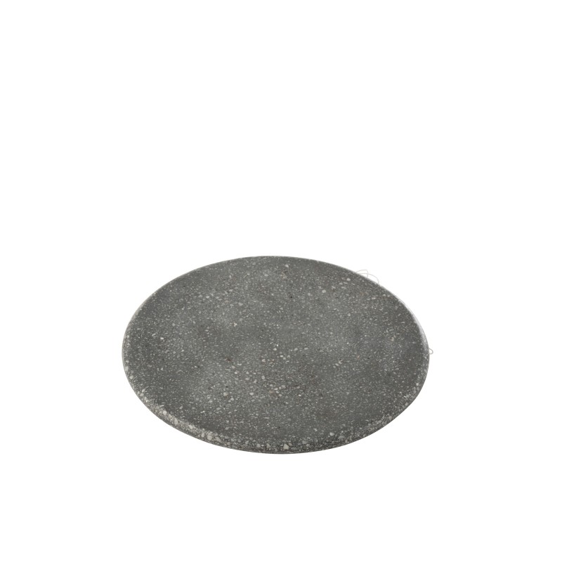 planche ronde marbre gris