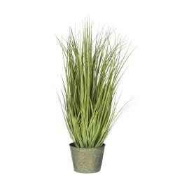 Herbes sauvages dans pot en plastique vert 24x24x106 cm