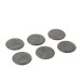 Conjunto de 6 bases para copos em mármore cinzento D10cm Conjunto de 6 bases para copos em mármore cinzento D10cm