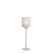 PHOTOPHORE + PIED PLUMES VERRE BLANC SMALL