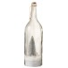 Sapin de Noël dans bouteille décorative en verre argent 12.5x12.5x44.5 cm