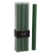 Caja de 6 velas de 13 horas de parafina verde de 7x4.5x24 cm