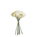 Bouquet de 12 tulipes en plastique blanc 17x17x28 cm Bouquet de 12 tulipes en plastique blanc 17x17x28 cm