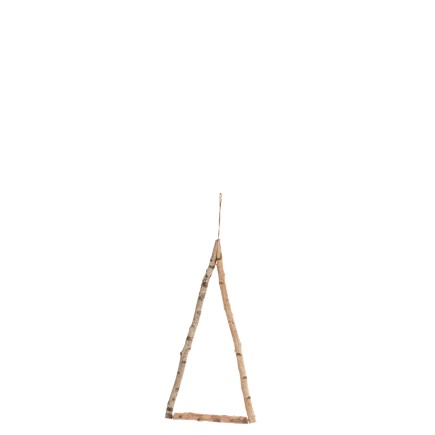 Árbol de Navidad decorativo de madera natural 40x3x80 cm