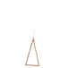 Árbol de Navidad decorativo de madera natural 40x3x80 cm
