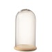 Cloche ronde en bois naturel 28x28x50.5 cm Cloche ronde en bois naturel 28x28x50.5 cm
