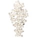 DECORATION MURALE MIROIRS ROND METAL OR