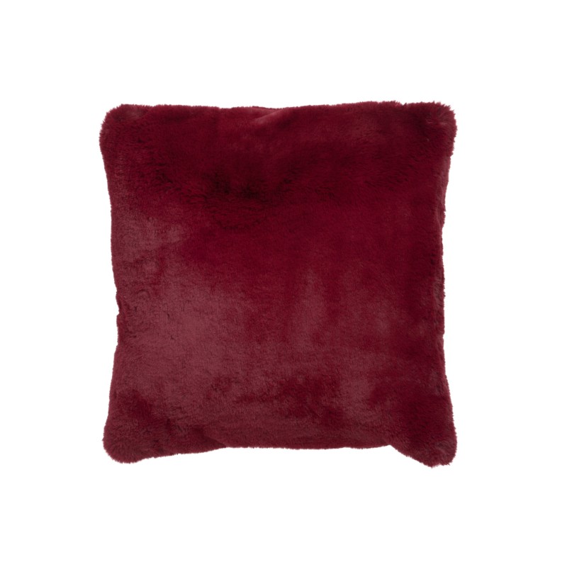 Cojín cuadrado de poliéster rojo 45 x 45 cm Cojín cuadrado de poliéster rojo 45 x 45 cm