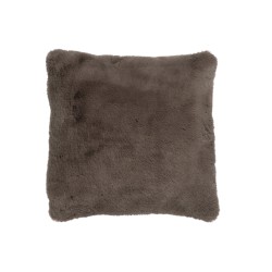 Cuscino quadrato in poliestere color tortora 45x45cm