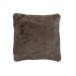 Coussin carré en polyester taupe 45x45cm Coussin carré en polyester taupe 45x45cm