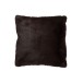 Coussin carré en polyester marron foncé 45x45cm Coussin carré en polyester marron foncé 45x45cm