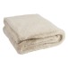 Plaid de tela beige de 180x130x3 cm