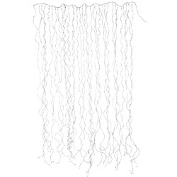 Cortina luminosa de Plástico Plateado 200x300cm
