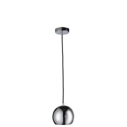 Lampe suspendue en métal argent 15x15x120 cm