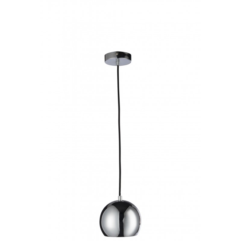 Lampe suspendue en métal argent 15x15x120 cm