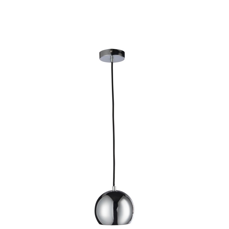 Lámpara colgante de metal plateado 15x15x120 cm
