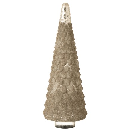 SAPIN DE NOEL FROSTY VERRE ARGENT